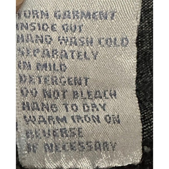 DG2 Womens M Bronze Studded Blue Jean Jacket Button Denim Military Blazer Coat - Picture 8 of 9